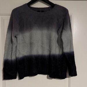 Fate Ombre Black and Gray Sweater